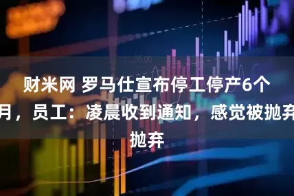 财米网 罗马仕宣布停工停产6个月，员工：凌晨收到通知，感觉被抛弃